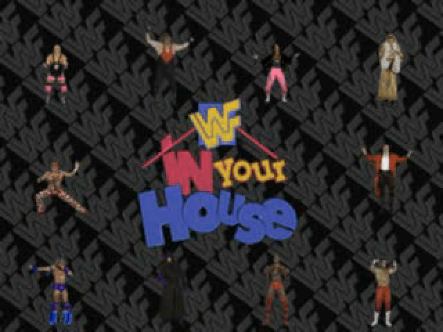 WWF In Your House title screen for Playstation
